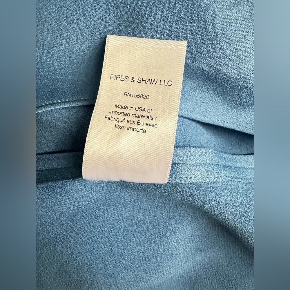 Veronica Beard Women Blue Rome High-Low Asymmetrical Tunic Top Size 2 - Picture 14 of 15